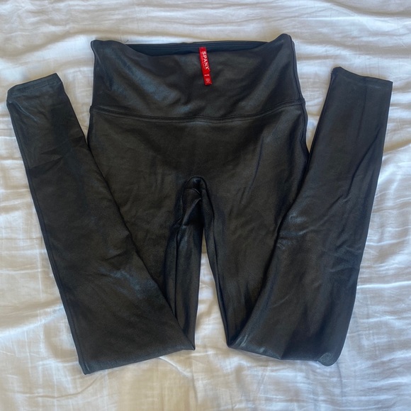 SPANX Pants - Spanx Faux Leather Leggings, Medium